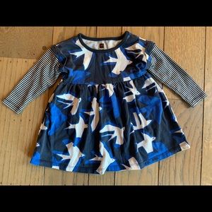 Tea Collection layered dress 12-18 month